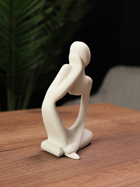 Мыслитель 1 - Статуэтка декоративная из гипса, арт. g005006