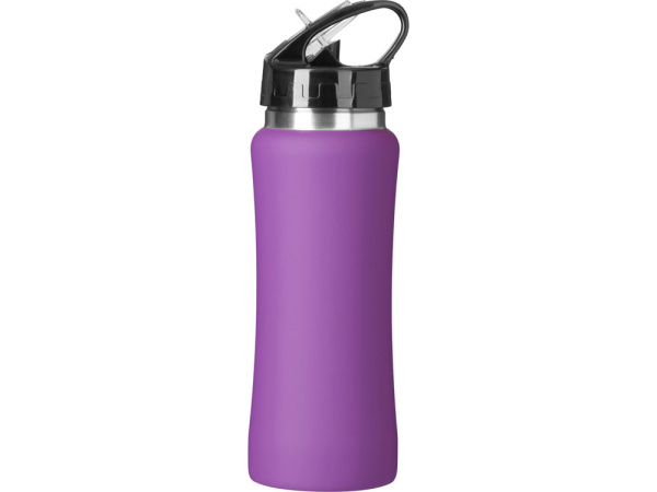 Бутылка для воды "Bottle C1", сталь, soft touch, 600 мл, Цвет фиолетовый