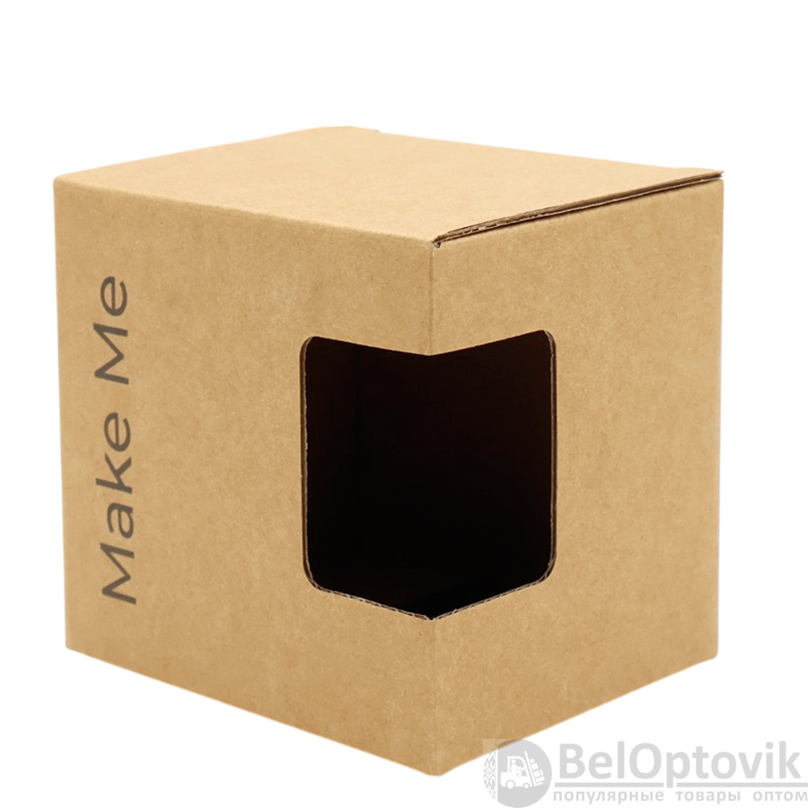 Коробка для кружки Make me, бежевая
