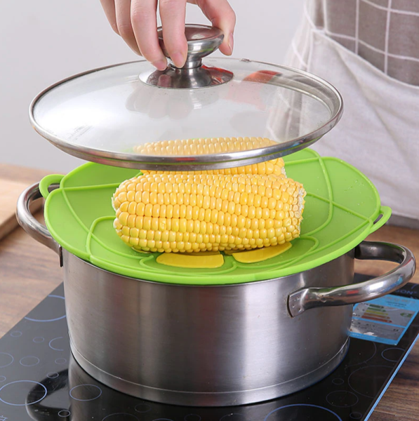 Крышка силиконовая "Невыкипайка" / Многофункциональный спасатель на кухне