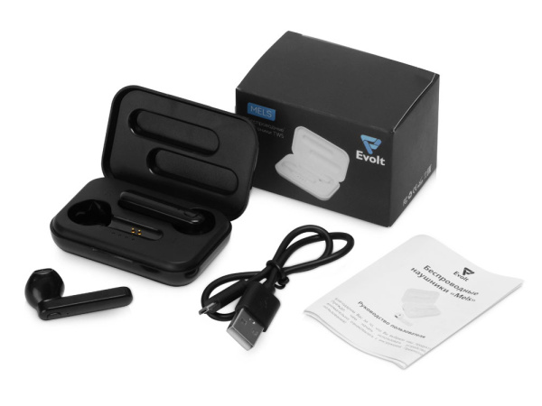 Беспроводные наушники TWS «Mels», Цвет черный