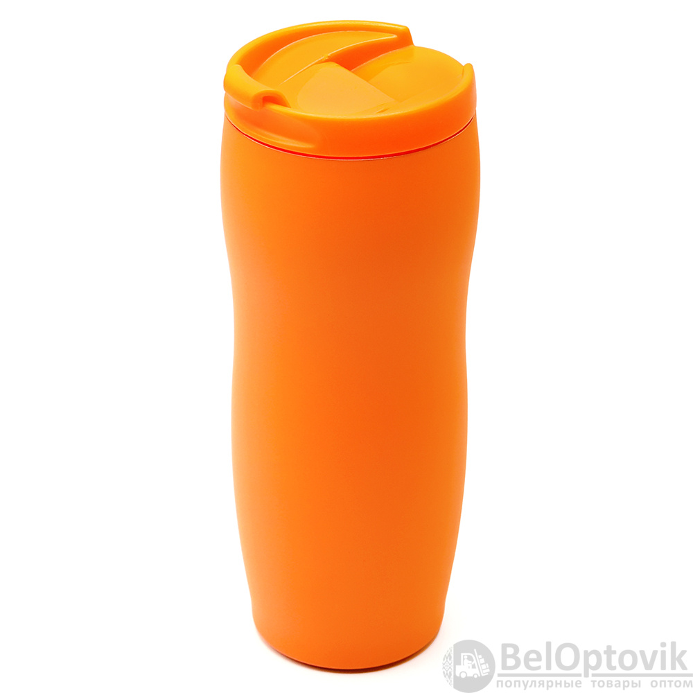 Термокружка с двойной стенкой Softex, оранжевая