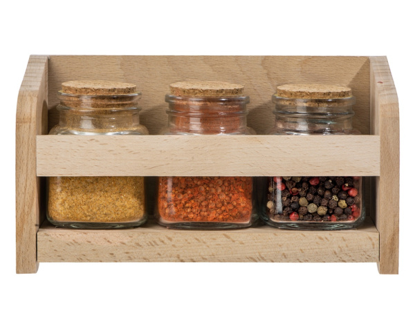 Набор специй и приправ «Delicio», Цвет натуральный, прозрачный