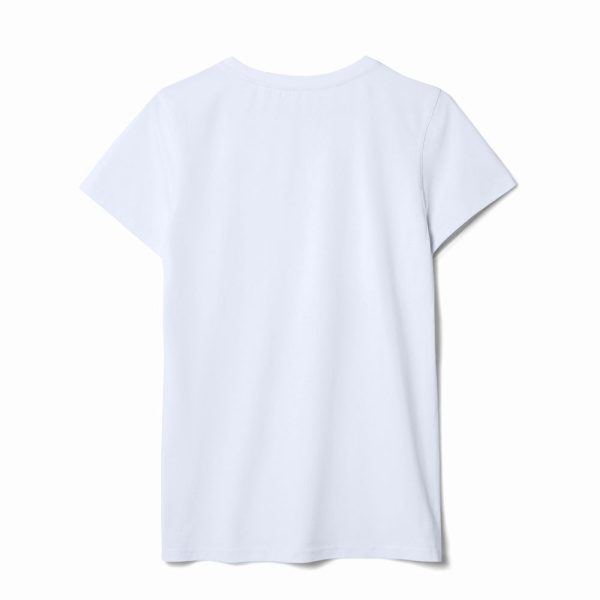 Футболка женская T-bolka Stretch Lady, белая (холодный оттенок), S