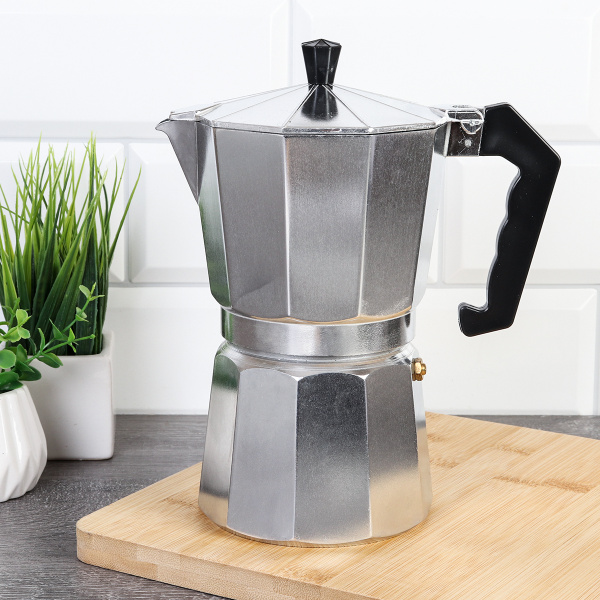 Кофеварка гейзерная 450 мл 9 чашек / LV-186 /уп 24/