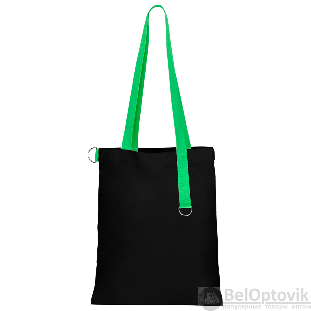 Сумка для покупок Black GLOW 325 г/м² с ремувкой, зелёная
