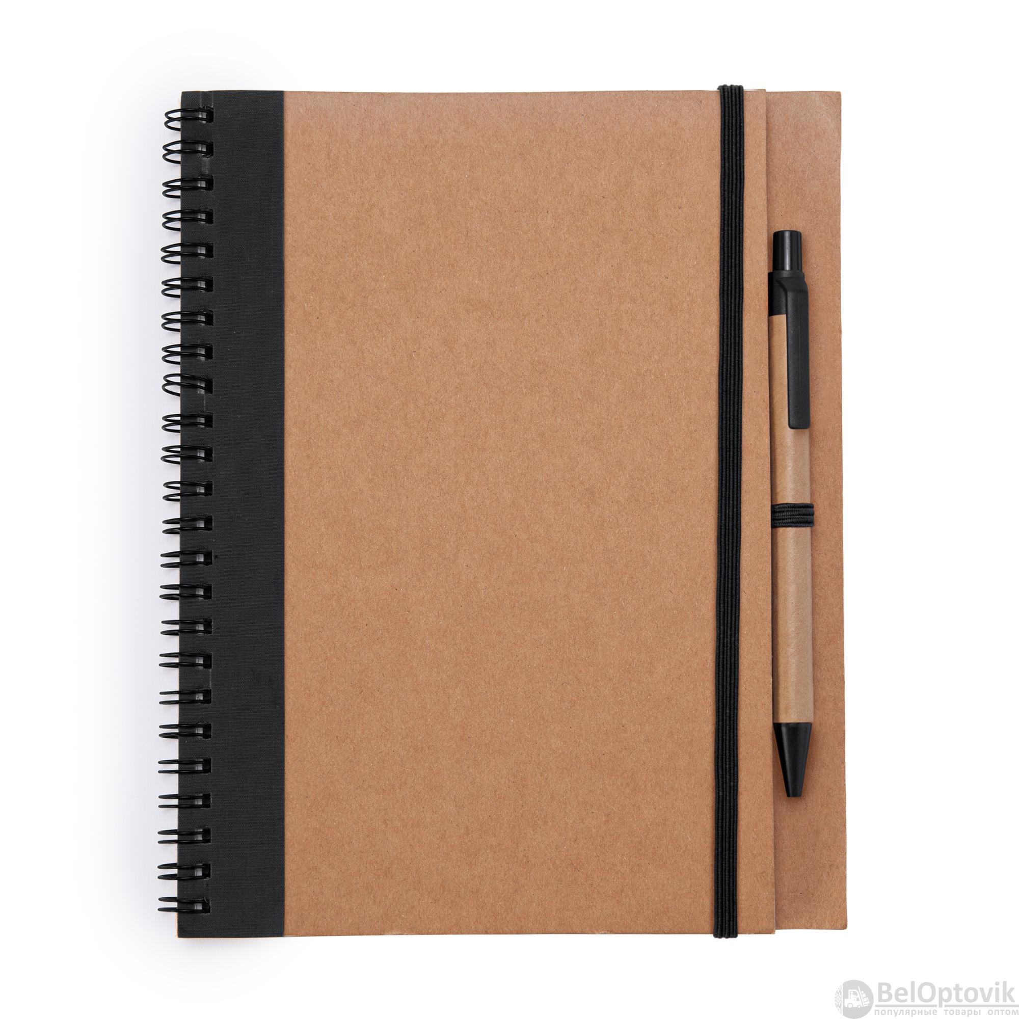 Блокнот с ручкой ALANI, Черный