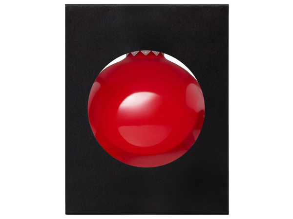 Стеклянный елочный шар «Frozi», Цвет красный прозрачный