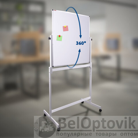 Доска магнитно-маркерная НА СТЕНДЕ 90х60 см, 2-сторонняя, BRAUBERG, 238139