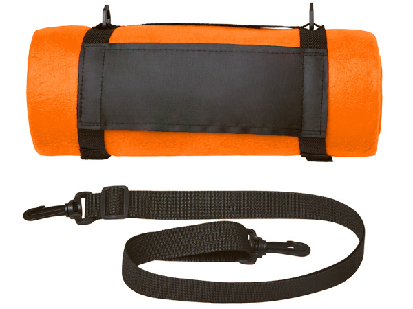 Плед «Нежность» с ремешком на плечо, Цвет оранжевый