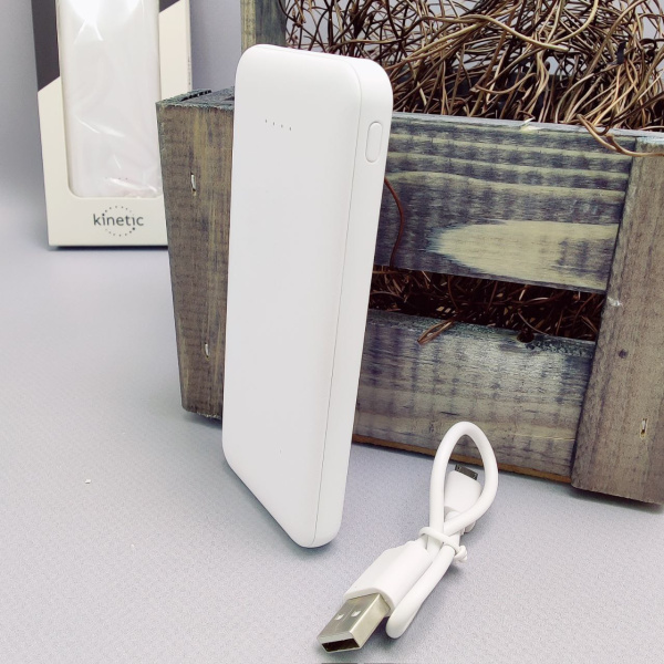 Внешний акккумулятор Power Bank Arrida 5000mAh, с покрытием "Baby skin” soft - touch Kinetic