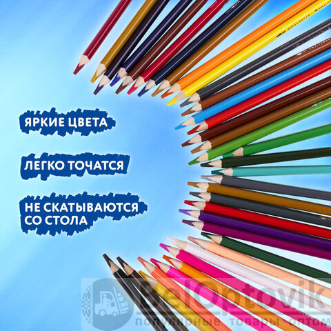 Карандаши цветные акварельные BRAUBERG PREMIUM AQUARELLE 36 цветов в тубе, трехгранные, утолщенный грифель 4 мм, натуральное дерево,181933
