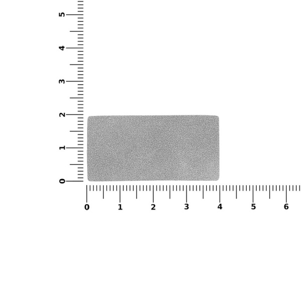 Лейбл Listra Nubuck Touch, XS, серый, 2х4 см