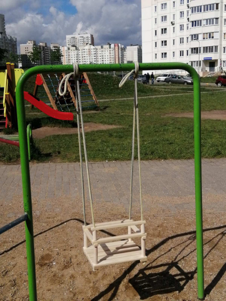 Качели деревянные, подвесные "Классические" (складные, походные)