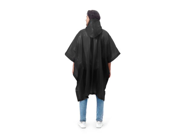 Пончо «Hawaii» c чехлом унисекс, Цвет черный