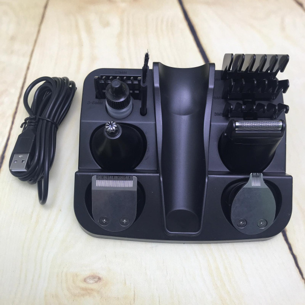 Универсальный набор для стрижки волос 5 в 1 VGR®Navigator V-172 (стрижка волос, бороды, усов, ушей, носа, электробритва, 9 насадок)