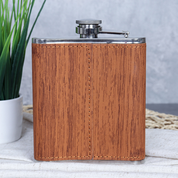 Фляжка 200 мл / FL-162 /уп 100/ коричневая