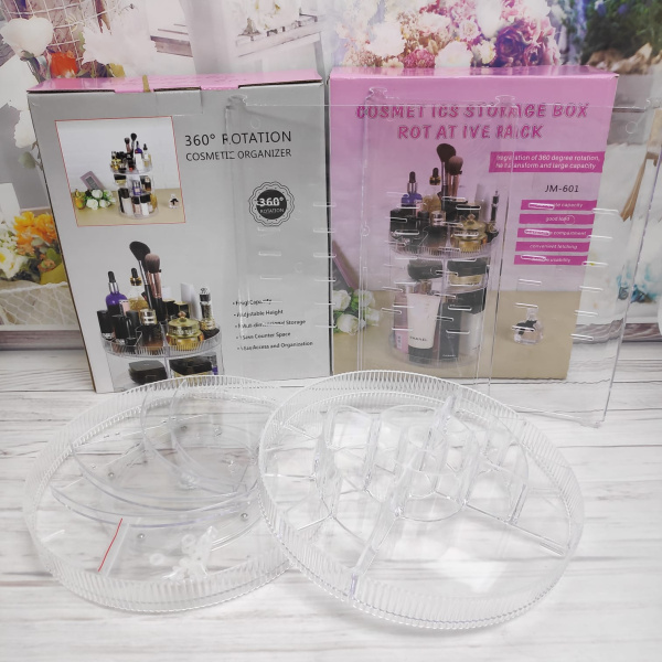 Органайзер для косметики вращающийся Cosmet Ics Storage Box Rot at Ive Rack Модель JN-820