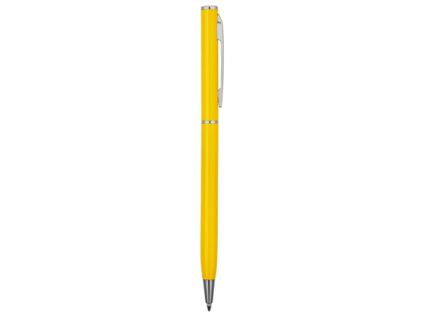 Ручка металлическая шариковая «Атриум», Цвет желтый/серебристый