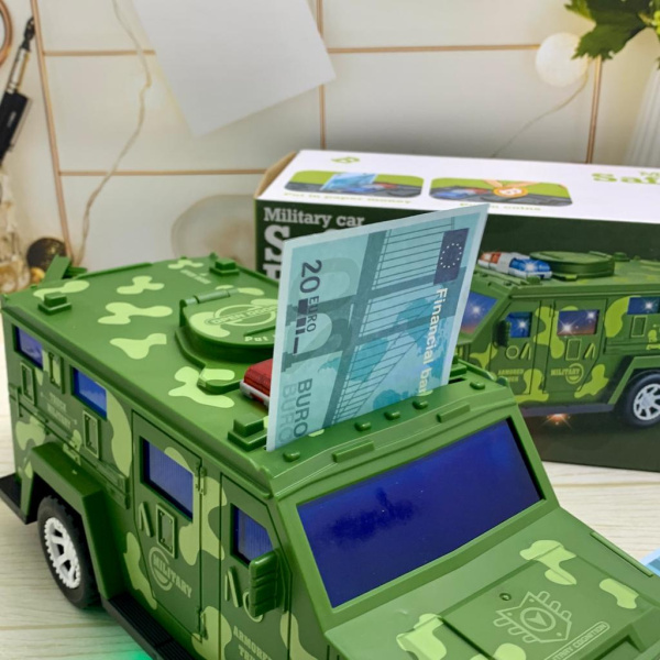Военная машинка сейф копилка Military Car Safe Box