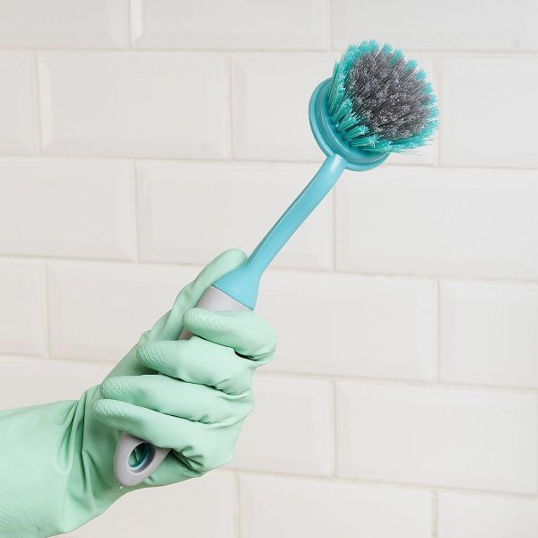 Еврощетка для мытья посуды круглая, 27*6*2,5 см