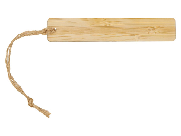 Закладка с линейкой из бамбука «Bookmark», Цвет натуральный