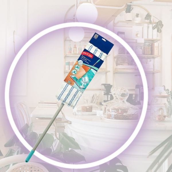 Швабра для пола VIP Class You'll LOVE с насадкой из микрофибры для любых поверхностей