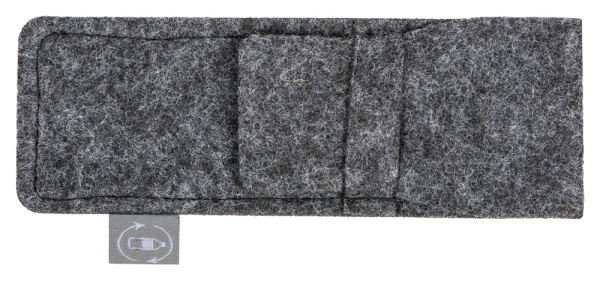 Футляр для ручек из RPET-фетра «Felt», Цвет серый