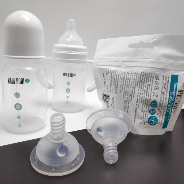 Силиконовая соска (комплект 2 шт) BABY FLOW с отверстием размера L (сильный поток) с 6 месяцев