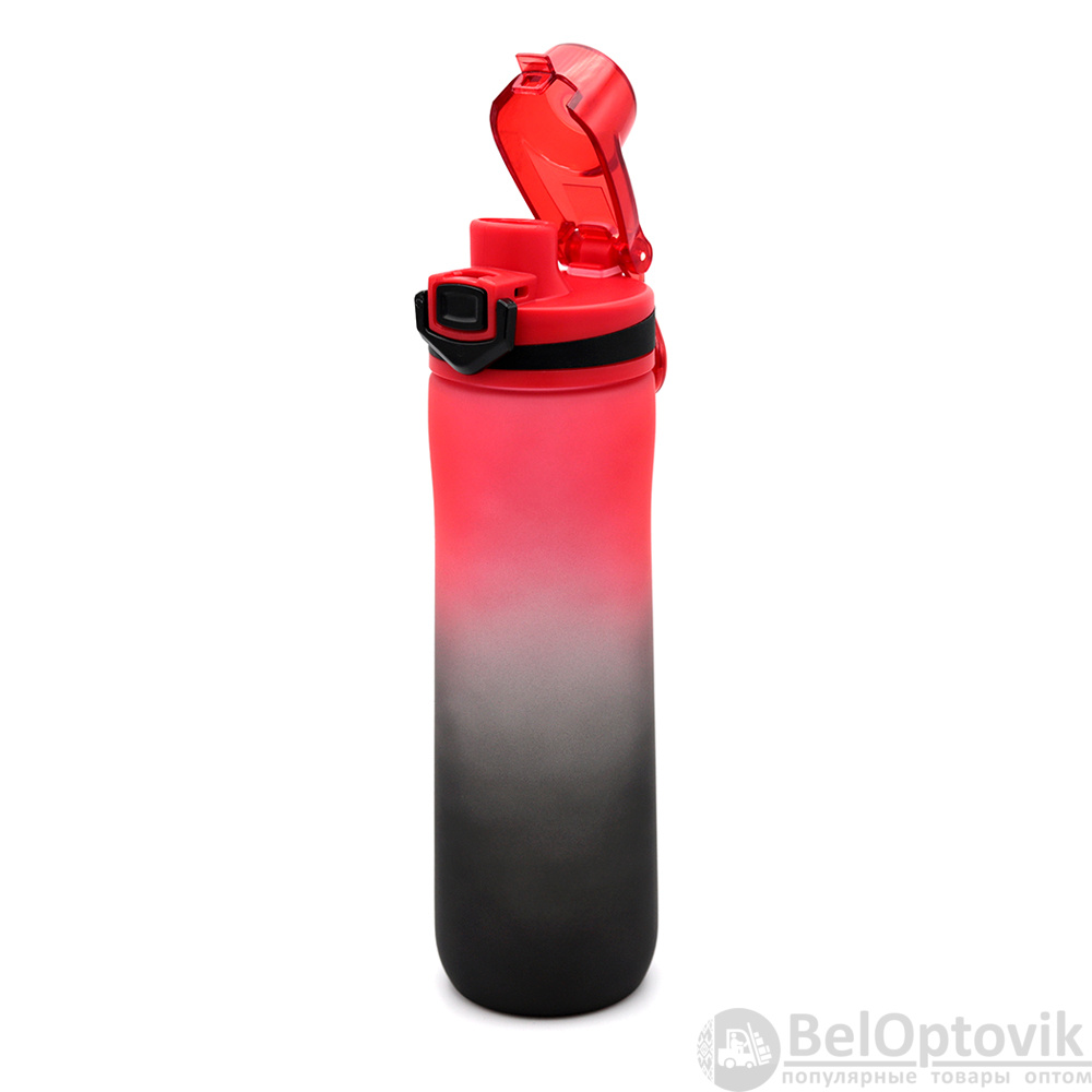 Пластиковая бутылка Verna Soft-touch, красная