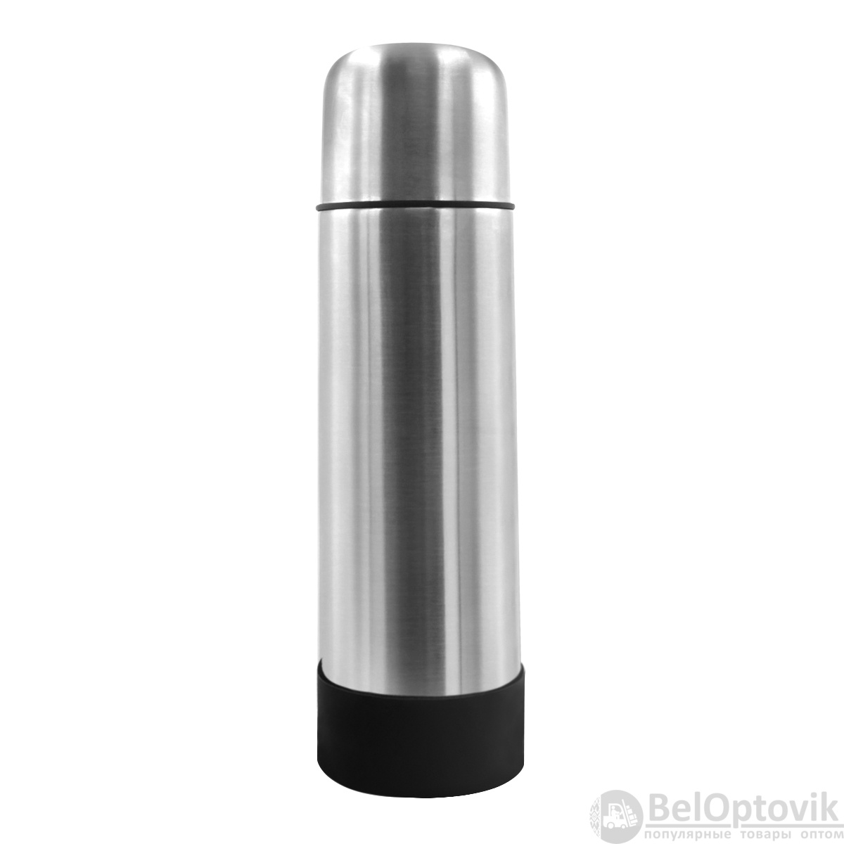 Термос Picnic Silver To Go, серебристый/чёрный