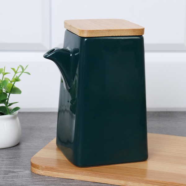 Кувшин соусник для жидких специй 300 мл / CF392 /уп 48/ зеленый