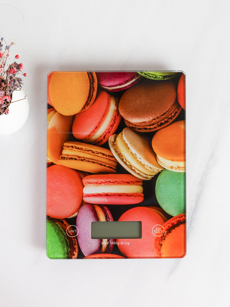 Весы кухонные электронные 7 кг / K1-7 /уп 40/ без батареек