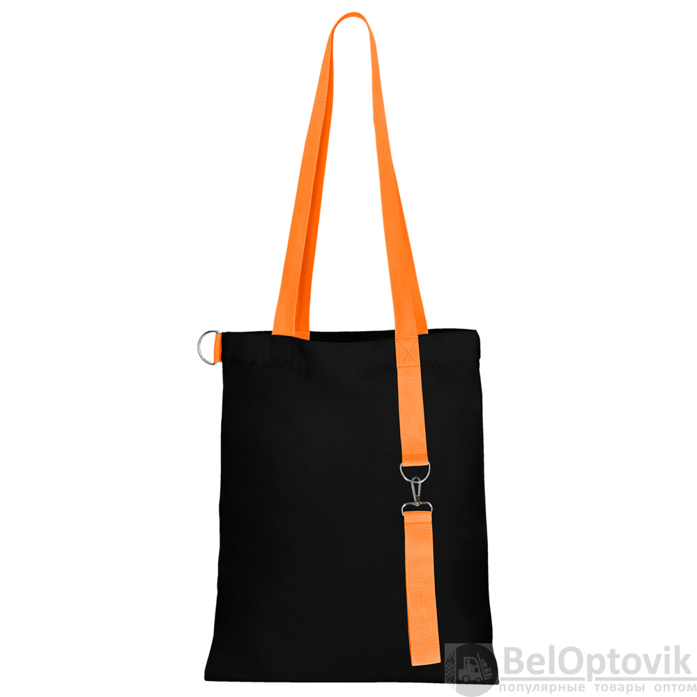 Сумка для покупок Black GLOW 325 г/м² с ремувкой, оранжевая