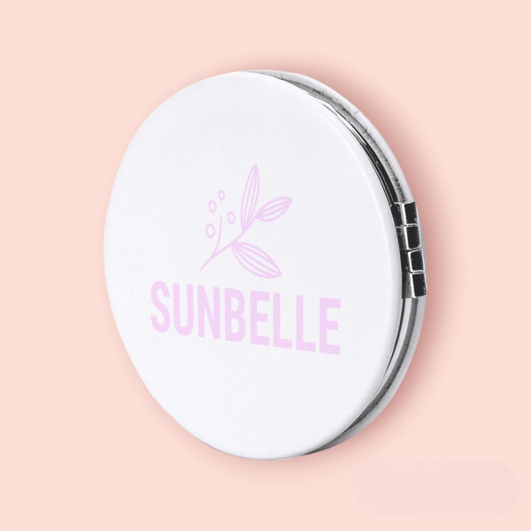 Двустороннее складное карманное зеркало LINER, белый