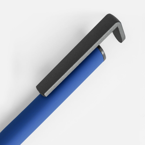 Ручка шариковая Standic с подставкой для телефона, синяя, 14,5х1,5 см