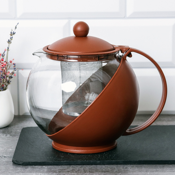 Чайник заварочный с ситом 1400 мл / G-65421 /уп.48/