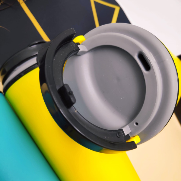 Персональный стакан тамблер для кофе Wowbottles и других напитков / Кофейная крышка с клапаном и ручкой, 350 мл. / Двойные стенки.