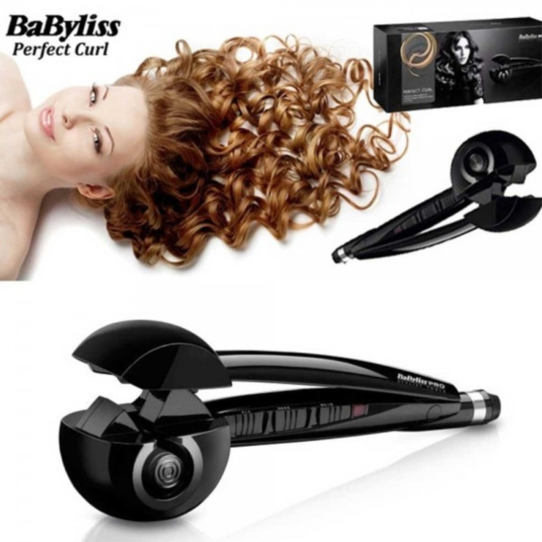 Щипцы стайлер-плойка для завивки локонов Zhengyin Perfect Curl Черная