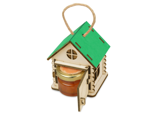 Игрушка-упаковка «Домик», Цвет зеленый/натуральный