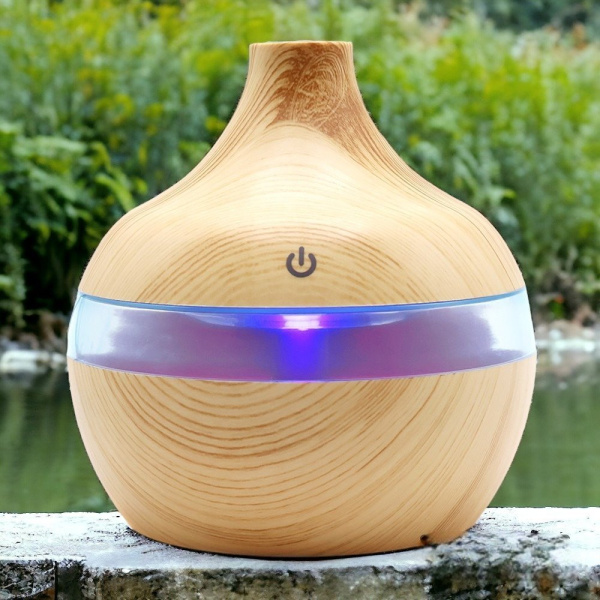 Светодиодный USB арома увлажнитель Holz, коричневый