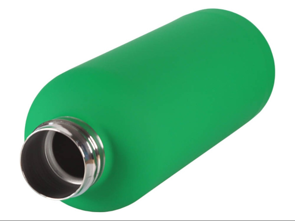 Вакуумная термобутылка ODIN, soft-touch, 550 мл, Цвет зелёный