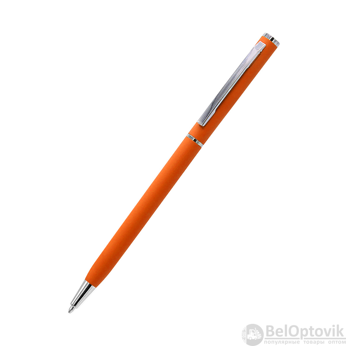 Ручка металлическая Tinny Soft софт-тач, оранжевая-S