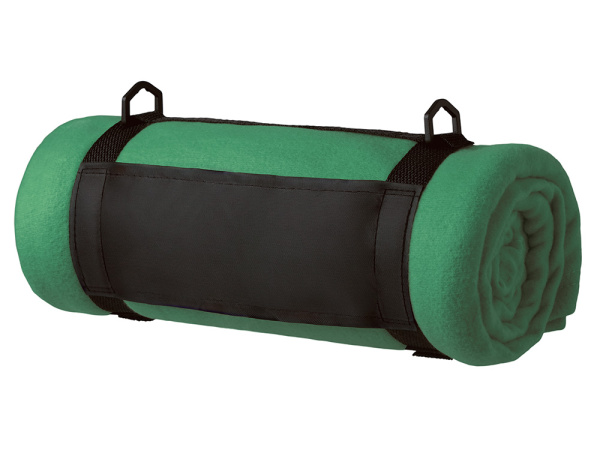 Плед «Нежность» с ремешком на плечо, Цвет зеленый