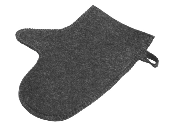 Банный набор из шапки, рукавицы и коврика «Calm», Цвет серый