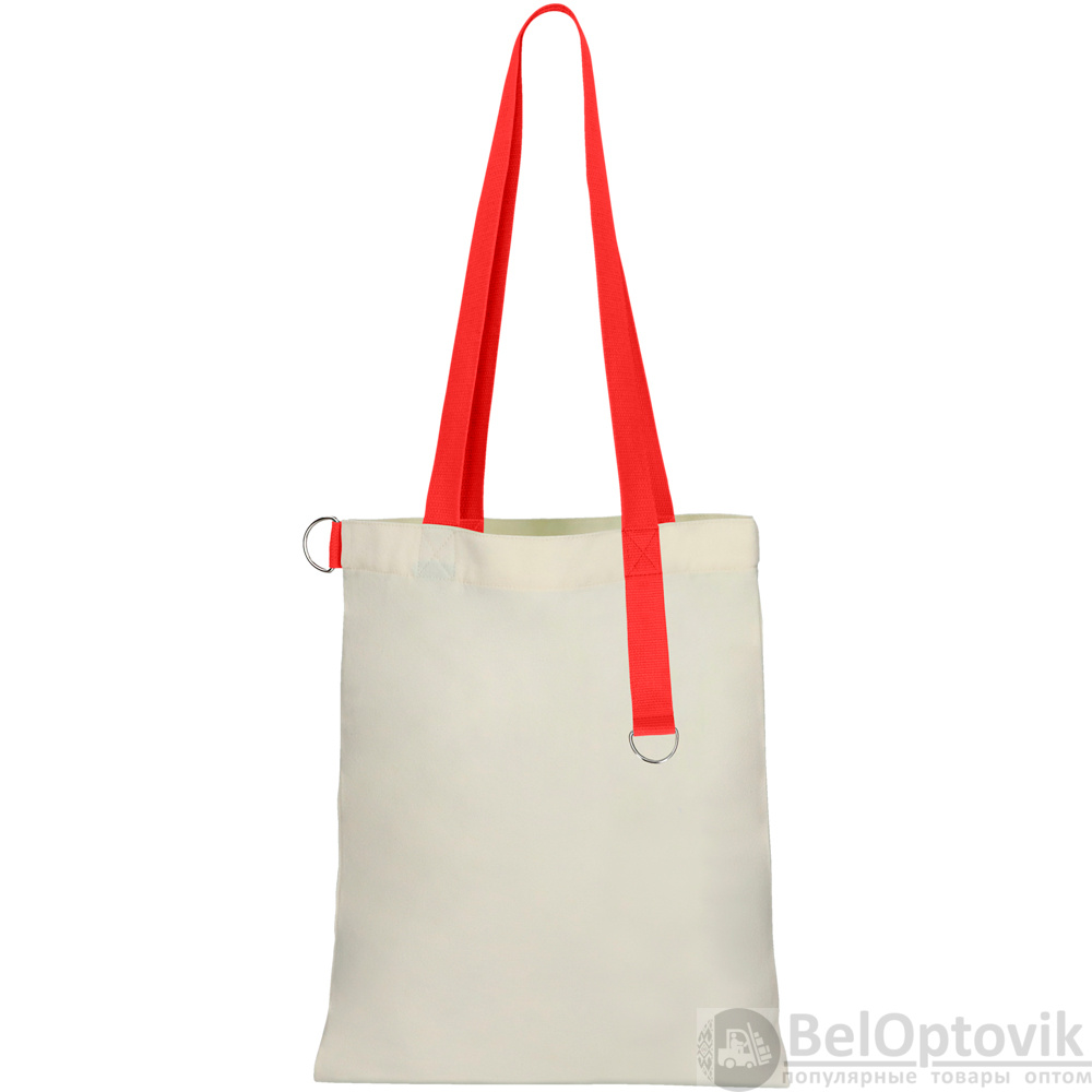 Сумка для покупок White GLOW 325 г/м², красная