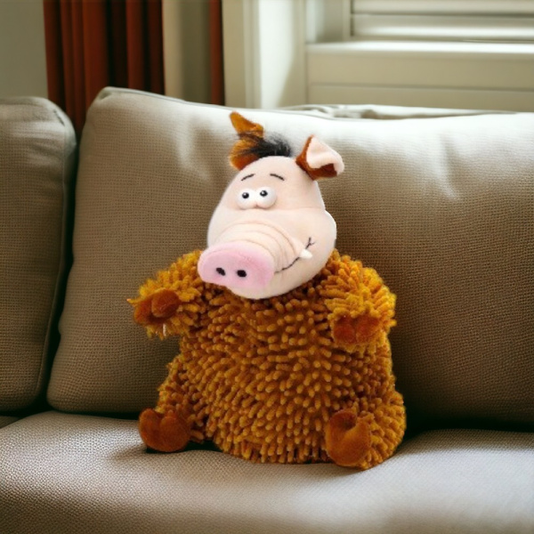 Мягкая игрушка "Мочалкин", вместимость 0,7 кг, коричневый / Забавный аксессуар для обнимашек и игр