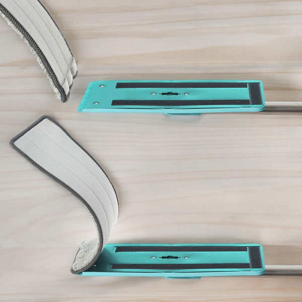 Швабра плоская + ведро с механизмом отжима + 2 насадки You'll love