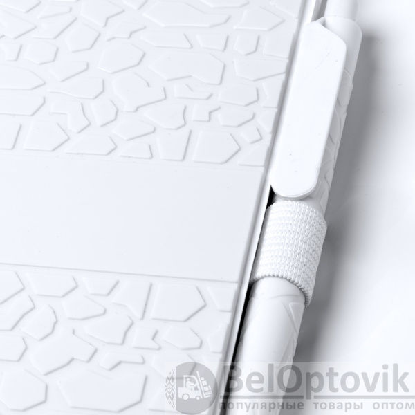 Блокнот А5 DURAN в твёрдом переплёте с ручкой, белый