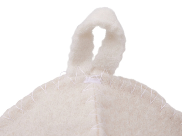 Шапка для бани и сауны «Healing», Цвет белый